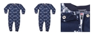 Outerstuff Seattle Seahawks Unisex Toddler Piped Raglan Full Zip Coverall - College Navy